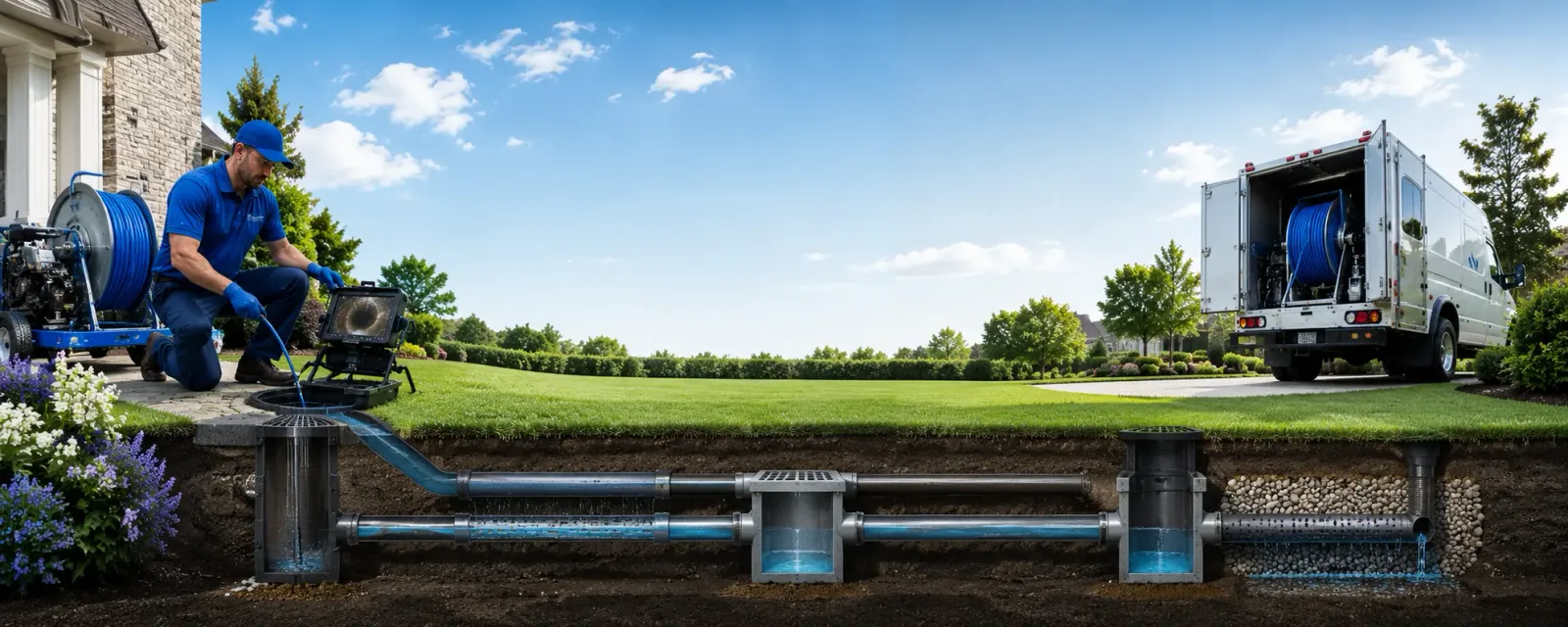 Outdoor drain cleaning information for Malone, TX